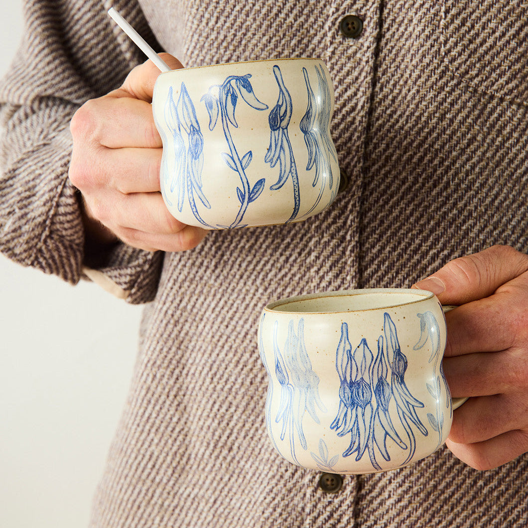 Desert Pea Bushland Mugs Set of 2