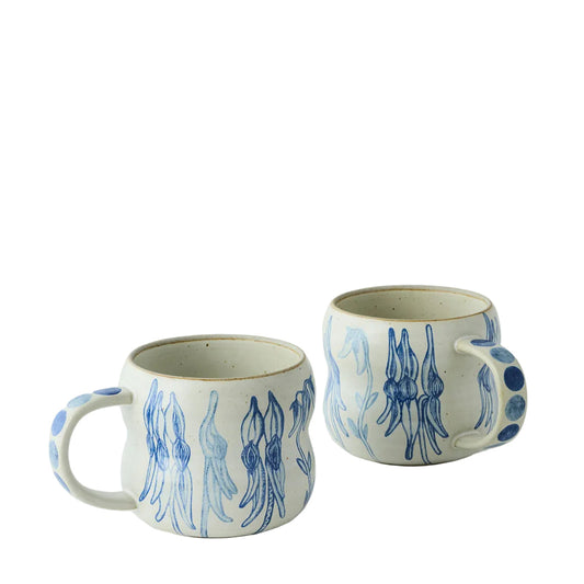 Desert Pea Bushland Mugs Set of 2