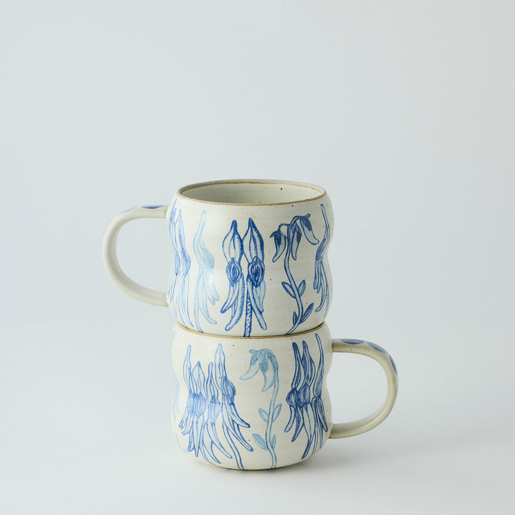 Desert Pea Bushland Mugs Set of 2