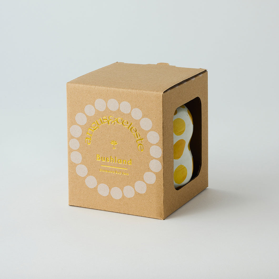 Yellow Bushland Spot Bud Vase