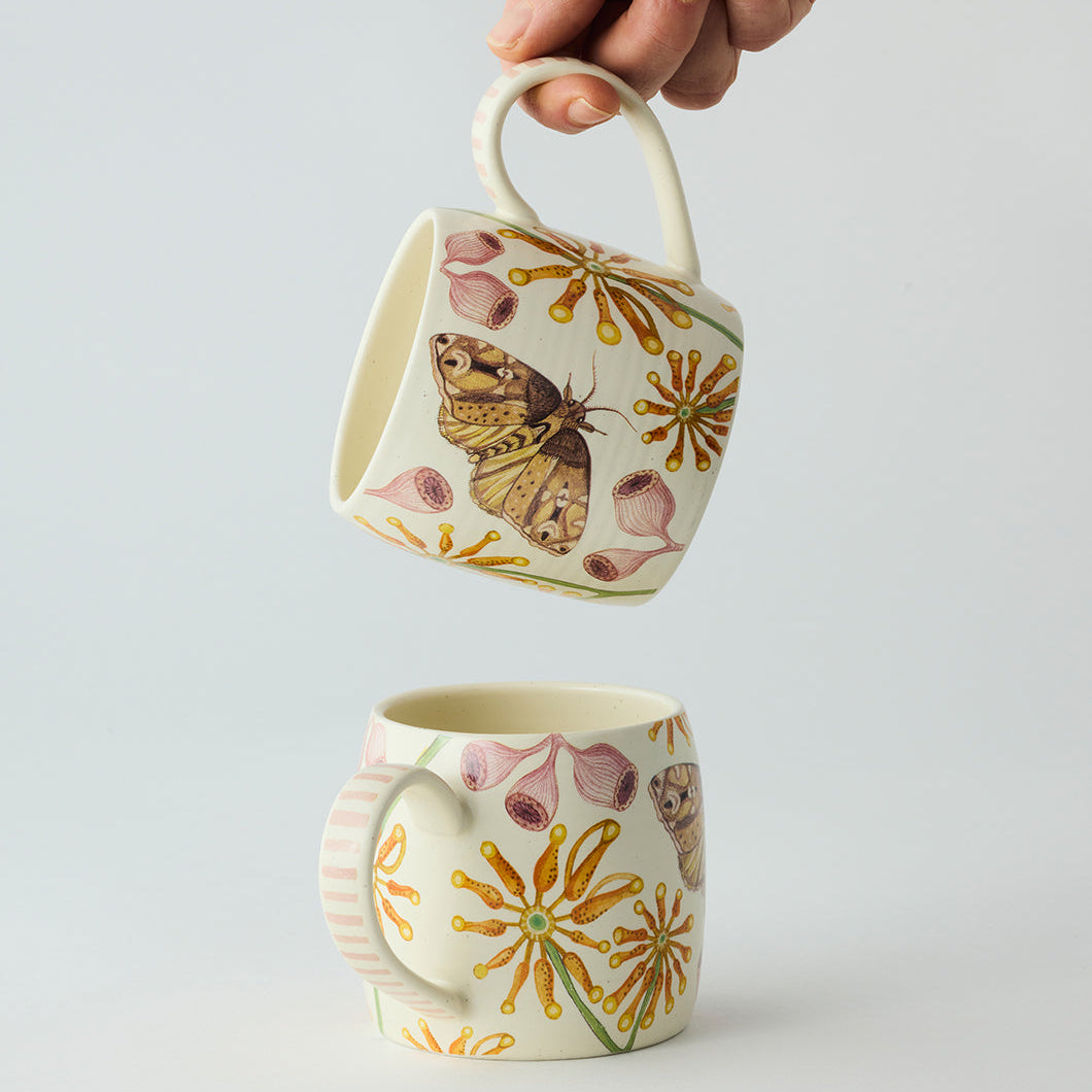 Firewheel Tree Buttermilk Mugs Set of 2