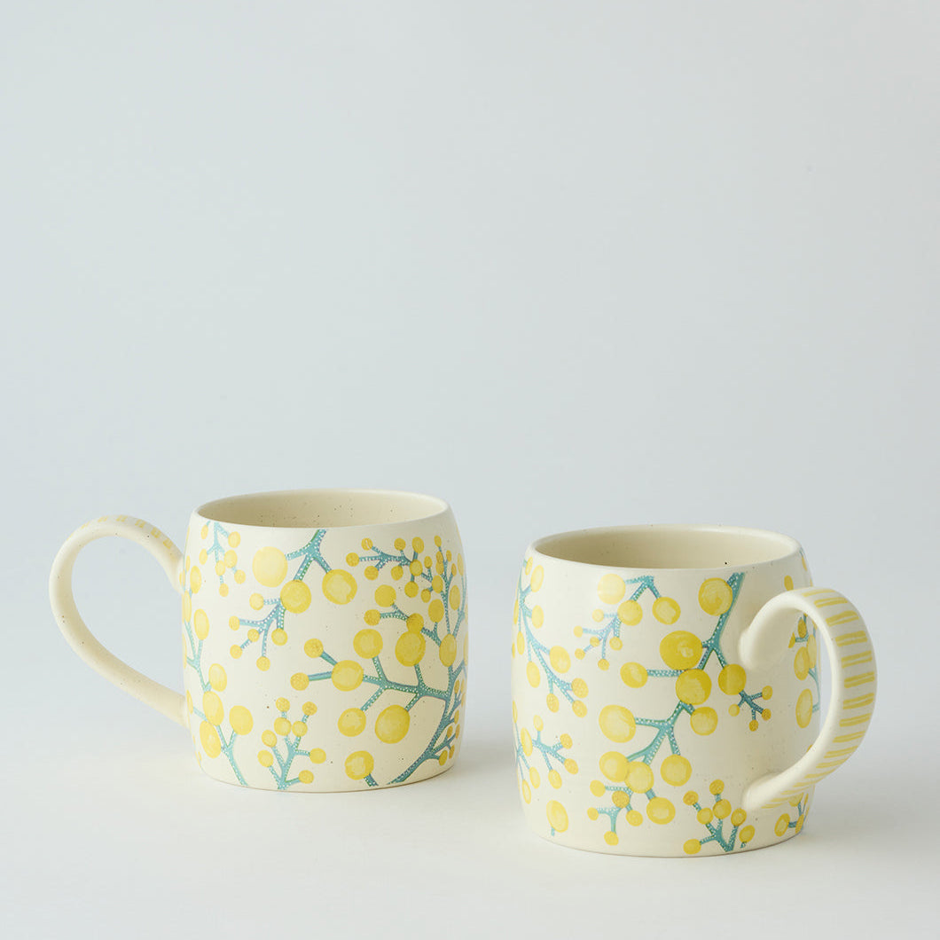 Wattle Buttermilk Mugs Set of 2
