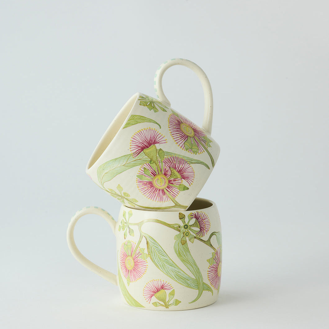 Pink Eucalyptus Buttermilk Mugs Set of 2