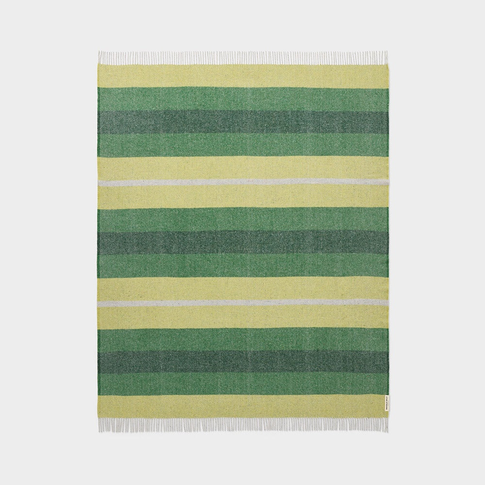 Breezy Moss Recycled Wool Throw