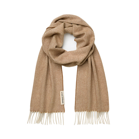 Broken Herringbone Caramel Scarf