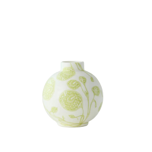 Green Nasturtium Bulb Vase