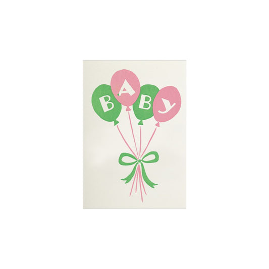 Baby Balloons Mini Greeting Card