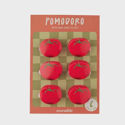 Pomodoro Bag Clips Set of 6