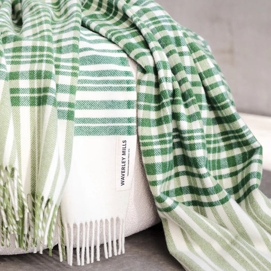 Bask Artichoke Merino Wool Throw