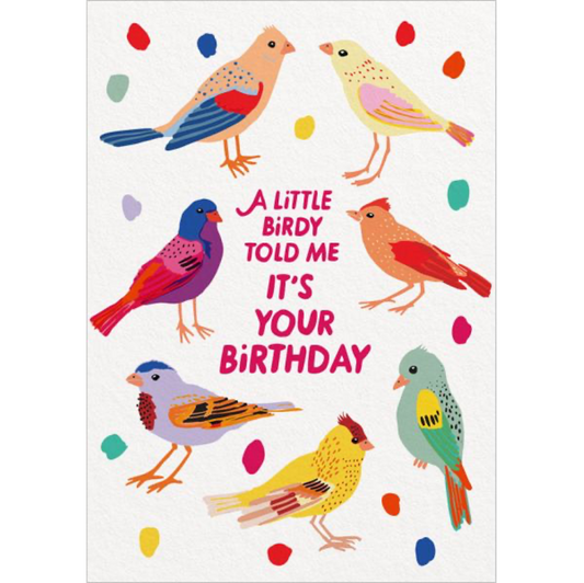 Birdies Birthday Greeting Card