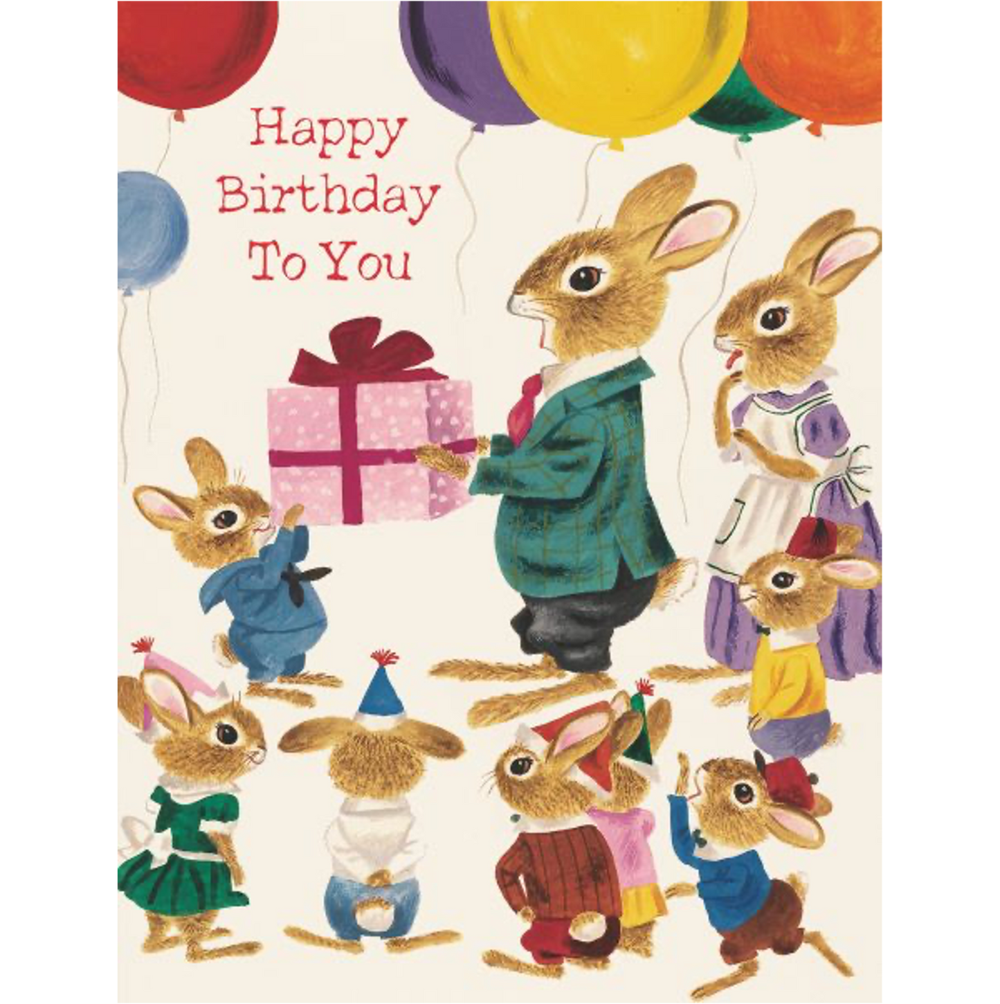 Rabbit Party Greeting Card