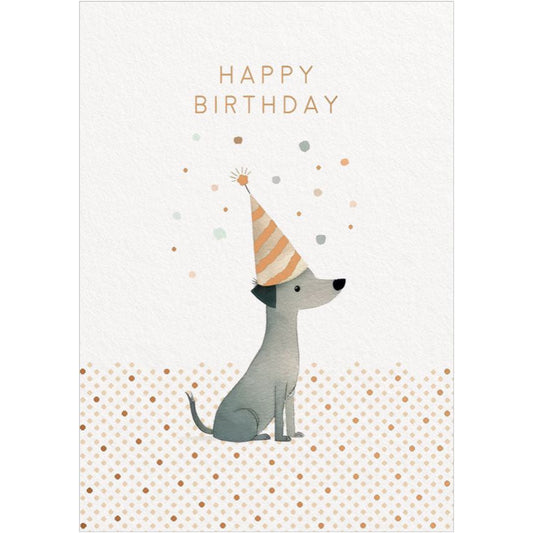 Happy Birthday Dog Greeting Card