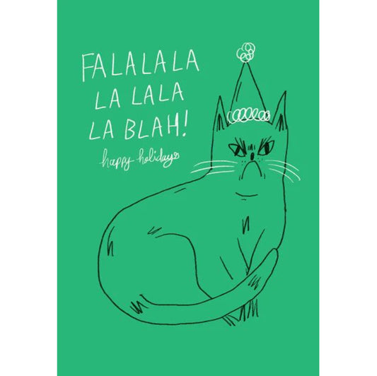 Falalala Blah Greeting Card