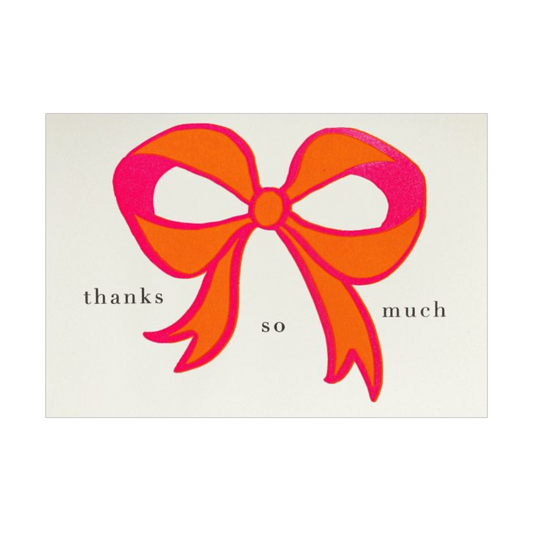 Bow Thank You Mini Greeting Card