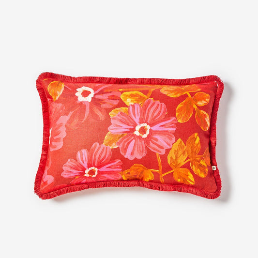 Rosetta Red Cushion