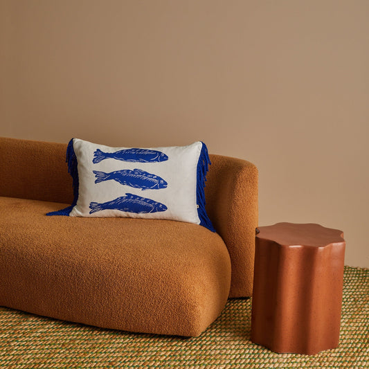 Sardines Blue  Cushion