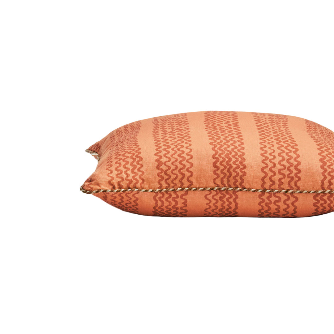 Mini Wave Terracotta Cushion