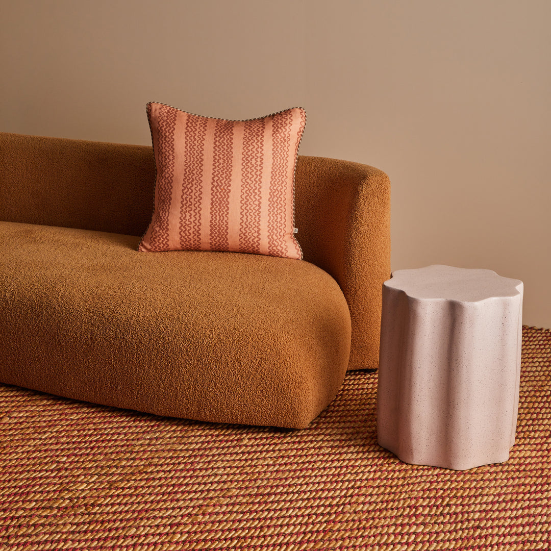 Mini Wave Terracotta Cushion