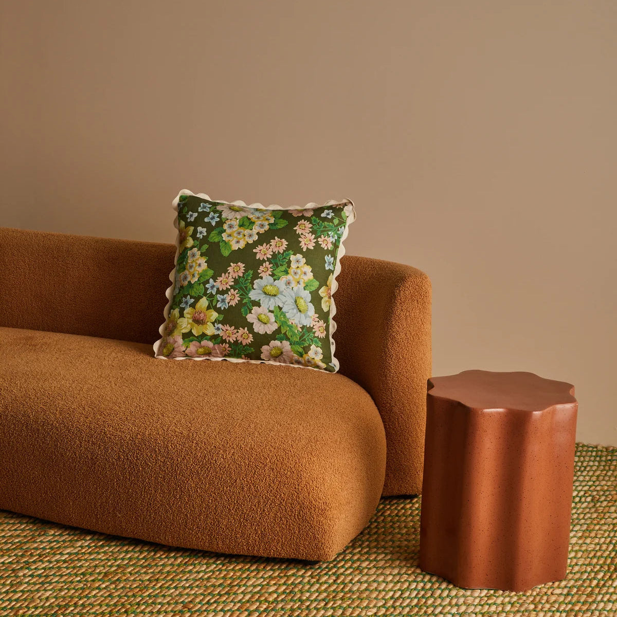 Buttercup Olive Cushion