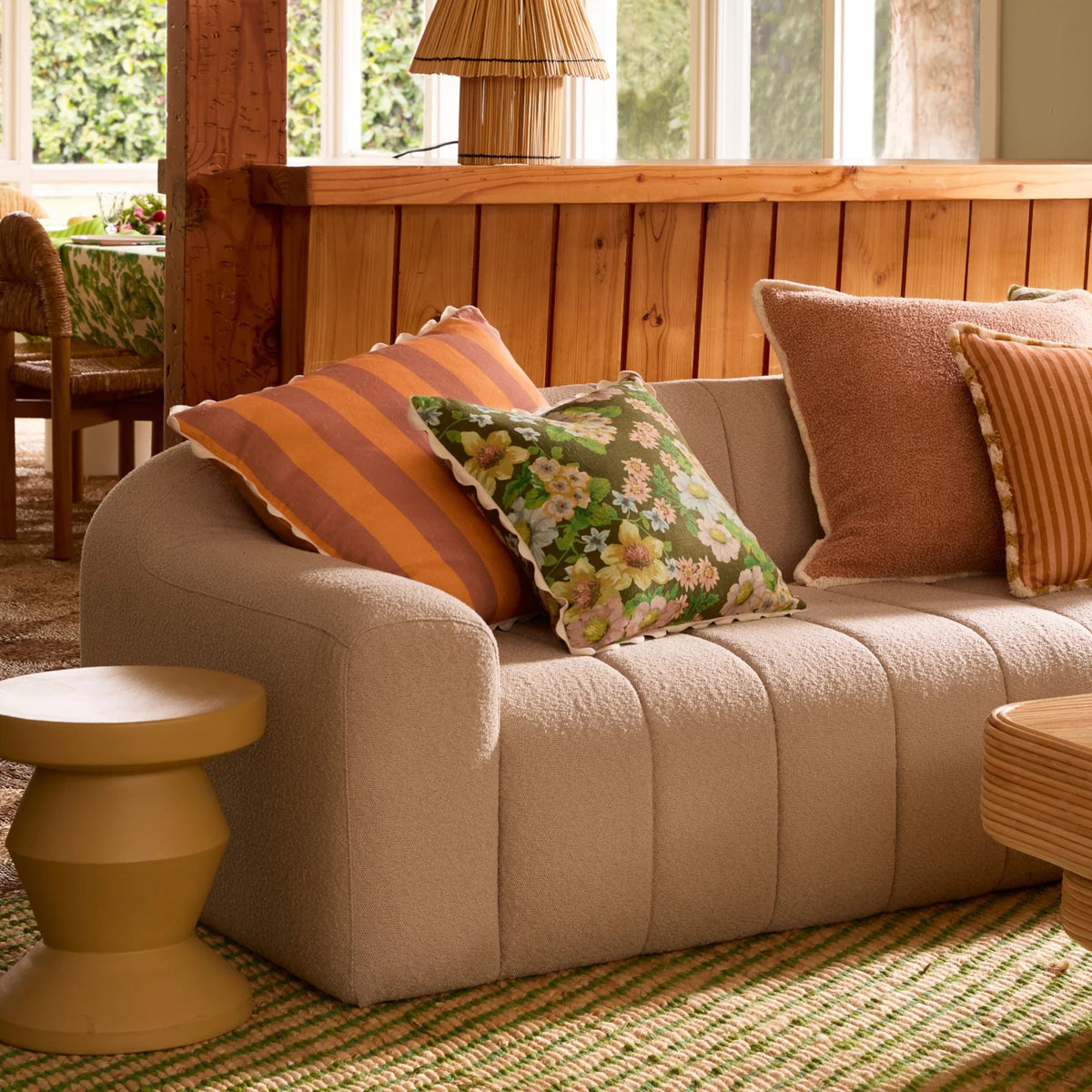 Buttercup Olive Cushion