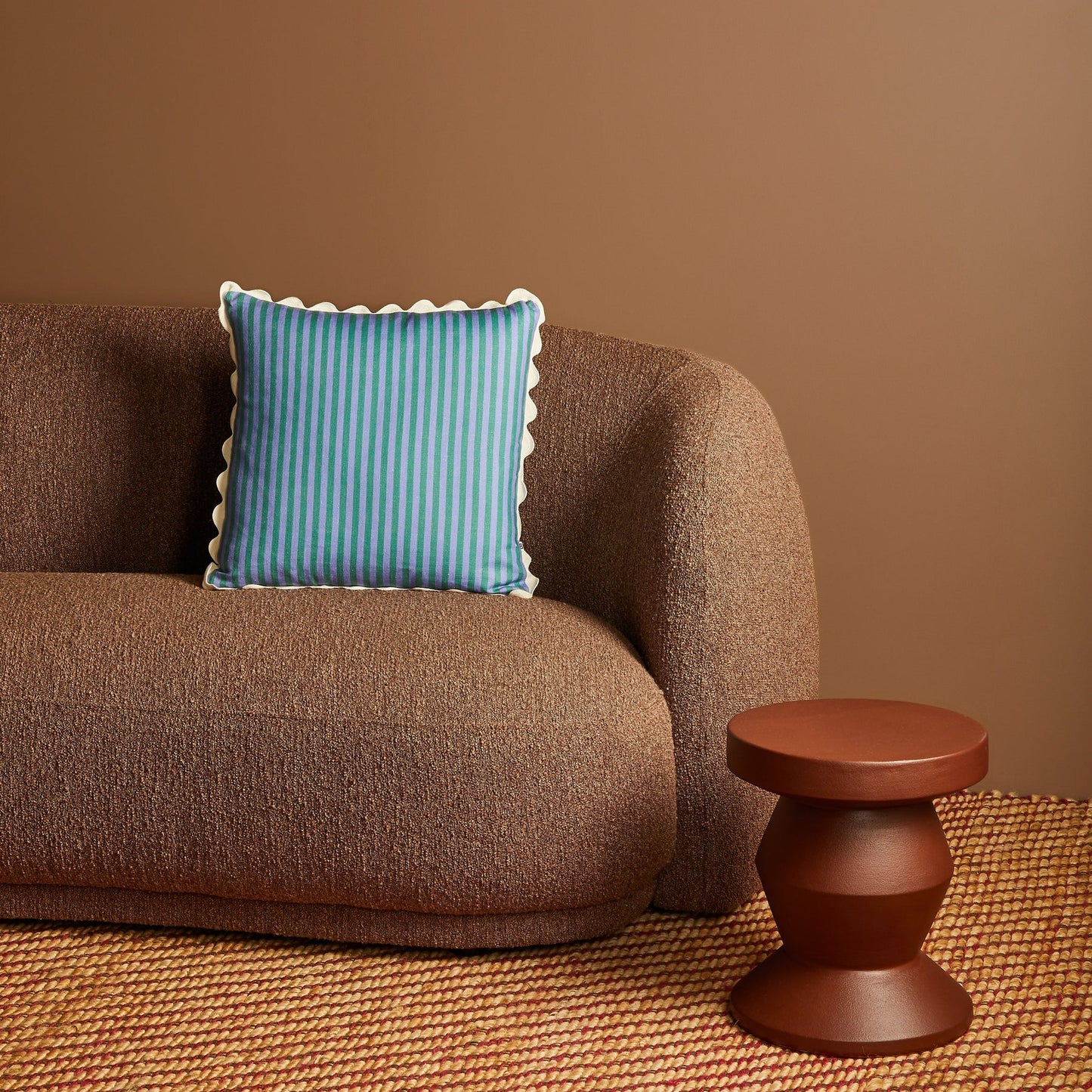 Pinstripe Yves Cushion