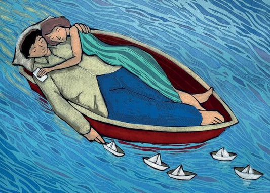 Love Notes & Little Boats Greeting Card