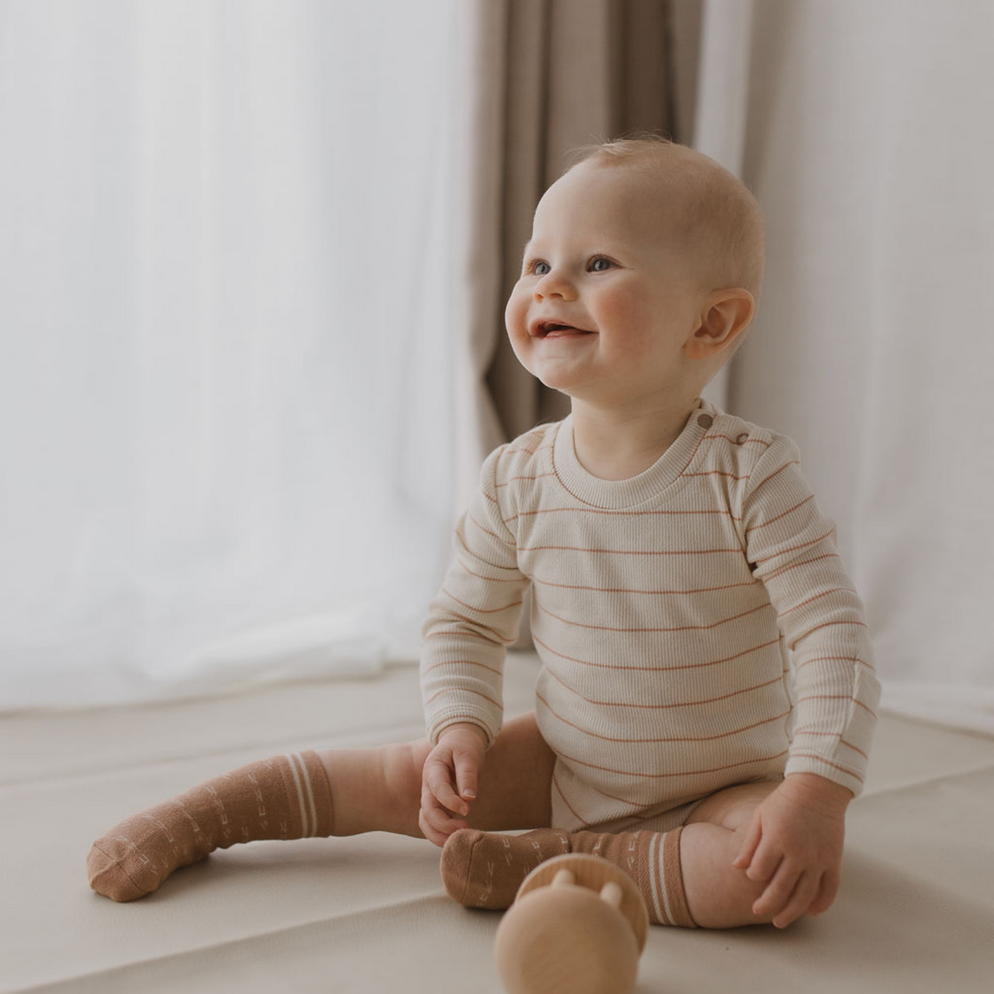 Coco Stripes Long Sleeve Bodysuit