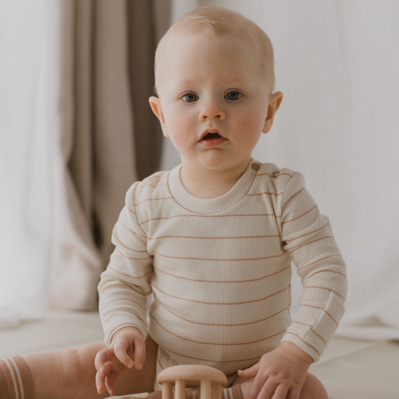 Coco Stripes Long Sleeve Bodysuit