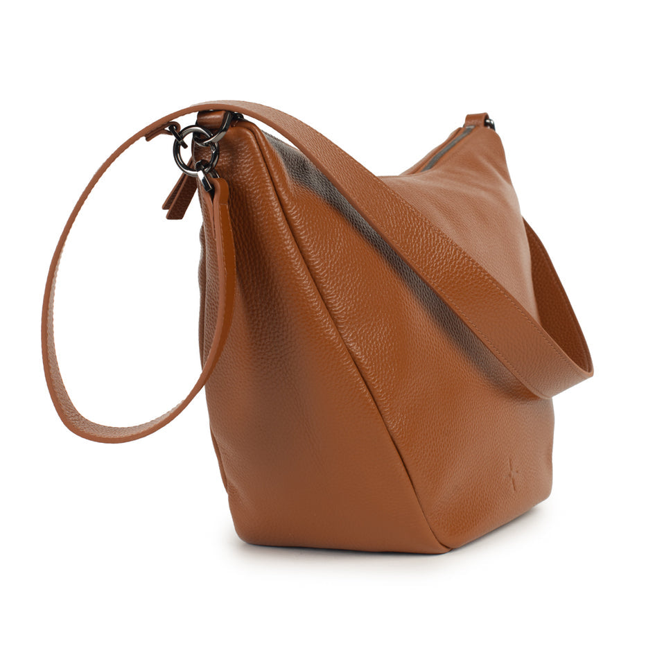 Camilla Crossbody Bag Pebbled Tan