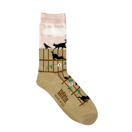 Black Cat Crew Socks