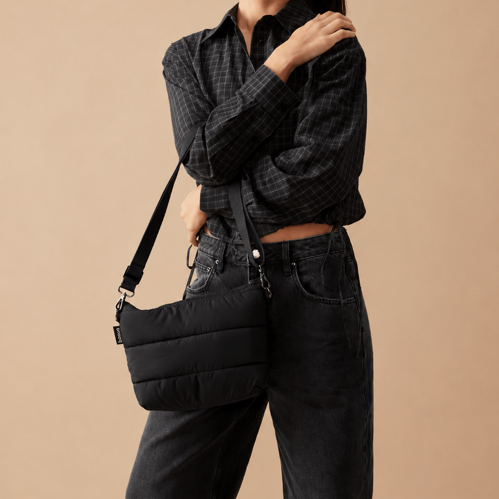 Black Stash Base Crossbody Bag