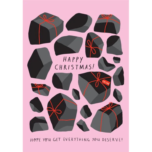 Coal Christmas Greeting Card