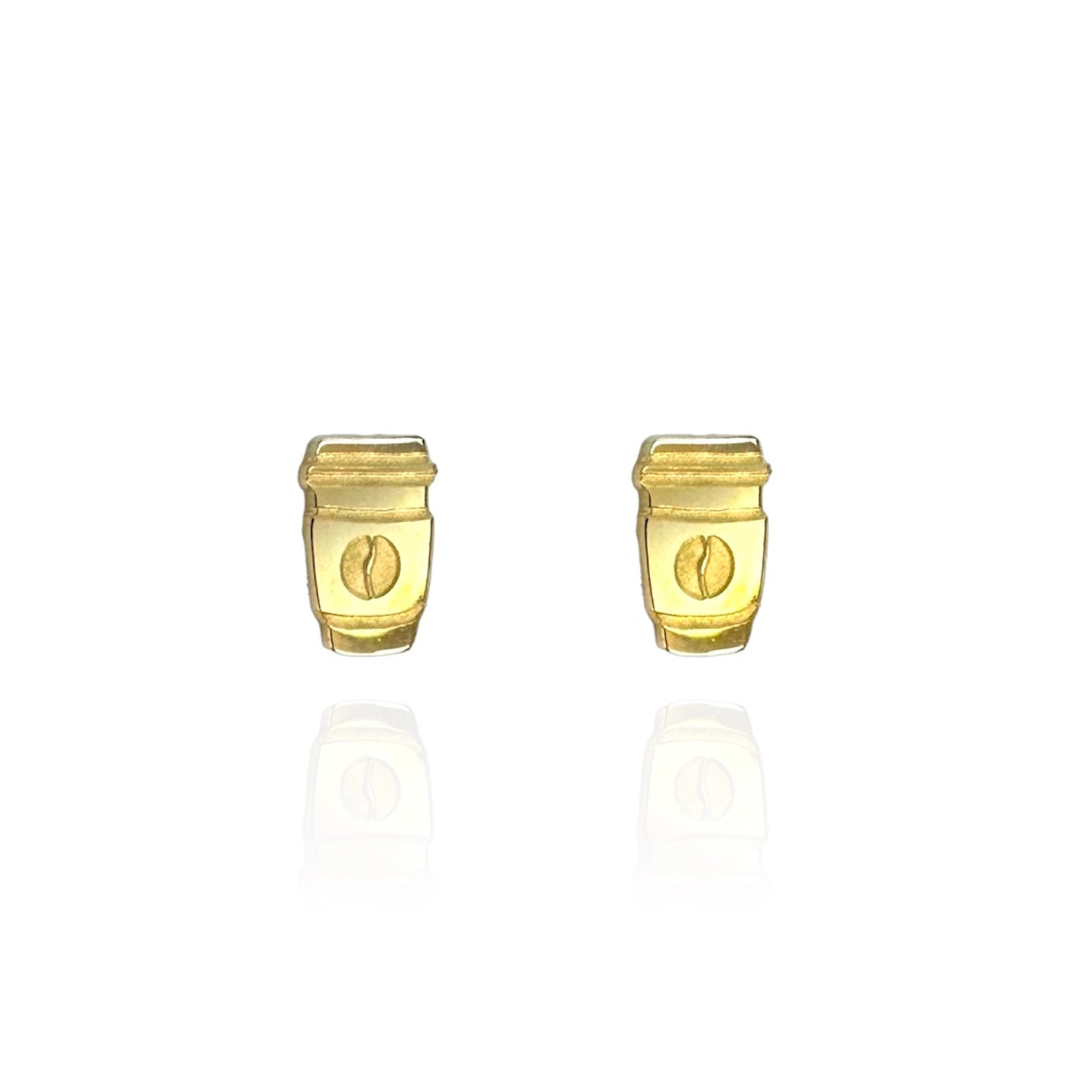 Coffee Cup Stud Earrings
