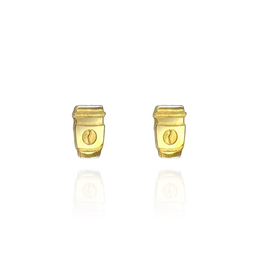 Coffee Cup Stud Earrings