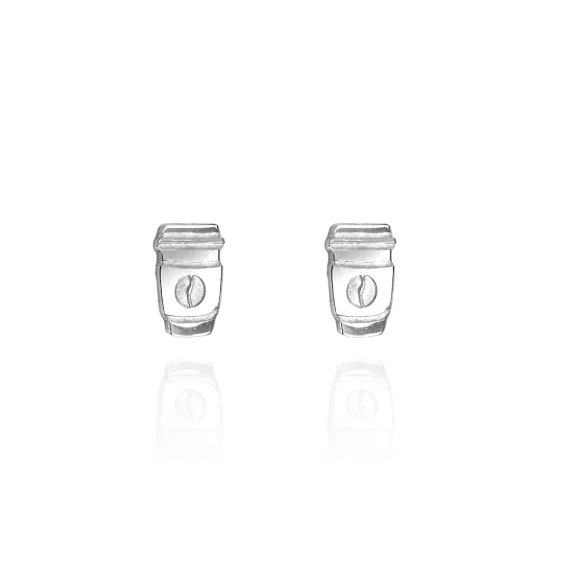 Coffee Cup Stud Earrings