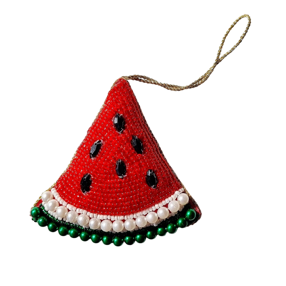 Beaded Watermelon Hanging Decoration