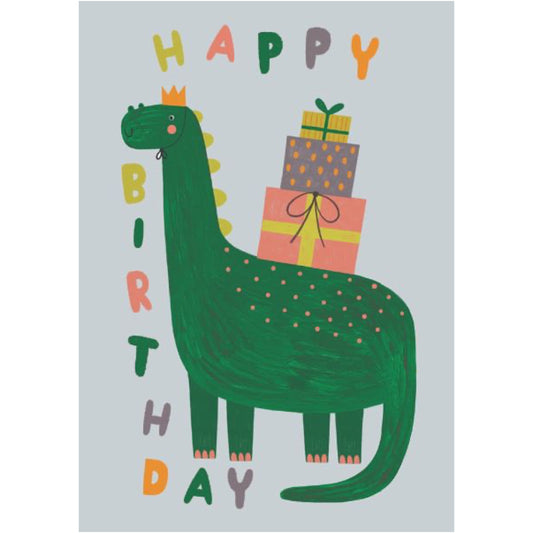 Cute Birthday Dinosaur Greeting Card