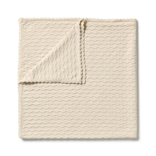 Milk Cloud Organic Knitted Chevron Baby Blanket
