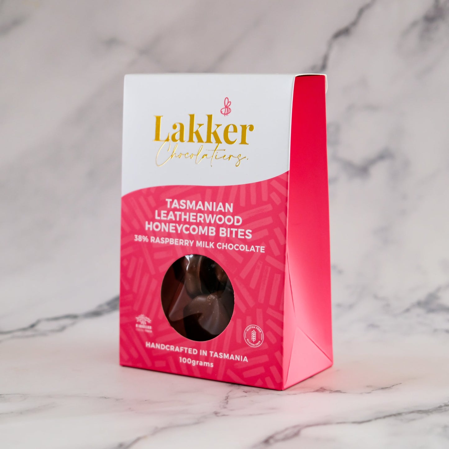 Tasmanian Raspberry Leatherwood Honeycomb Bites