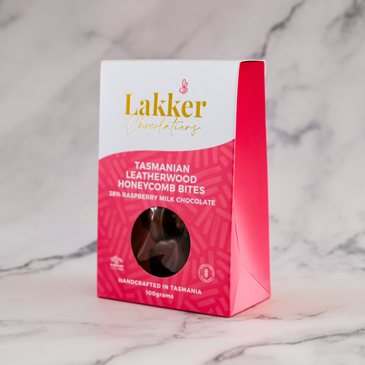 Tasmanian Raspberry Leatherwood Honeycomb Bites
