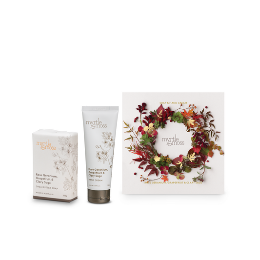 Rose Geranium, Grapefruit & Clary Sage Gift Duet Hand Cream & Soap