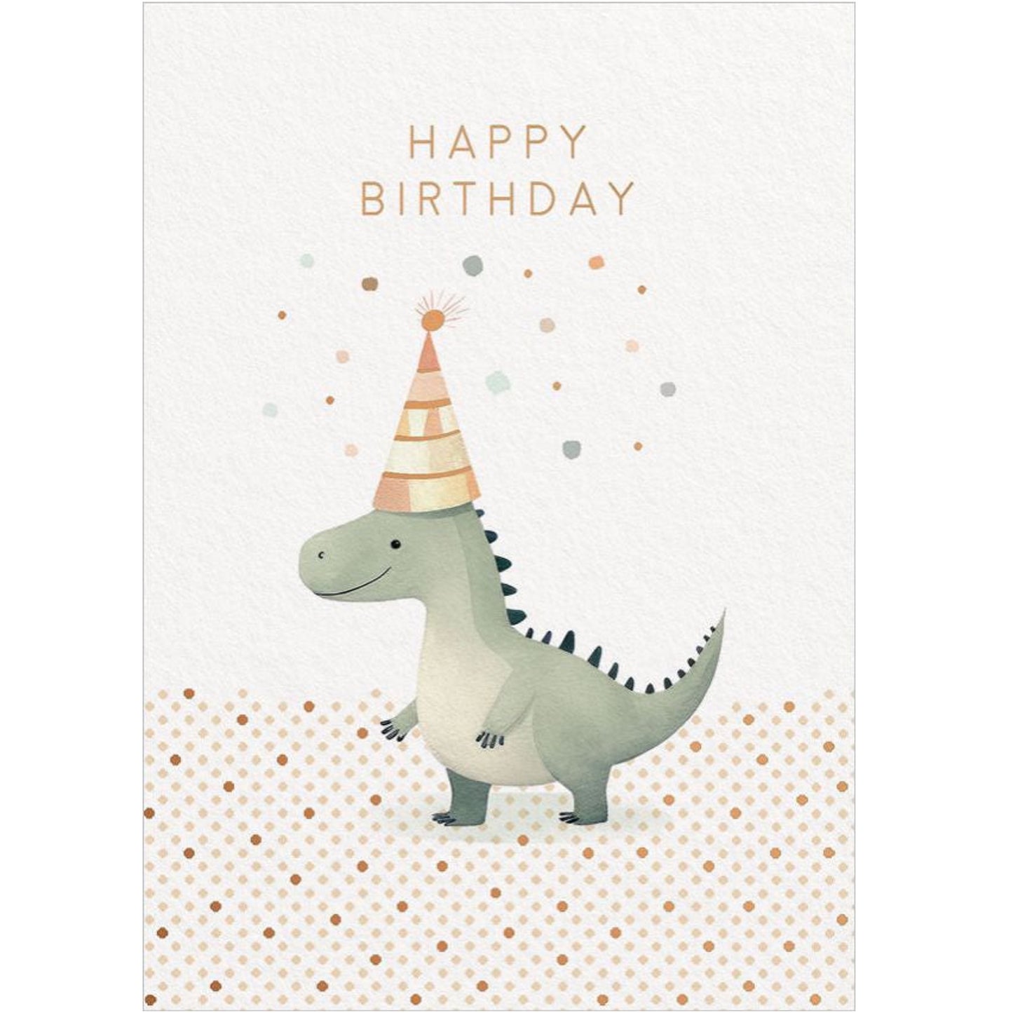 Happy Birthday Dinosaur Greeting Card