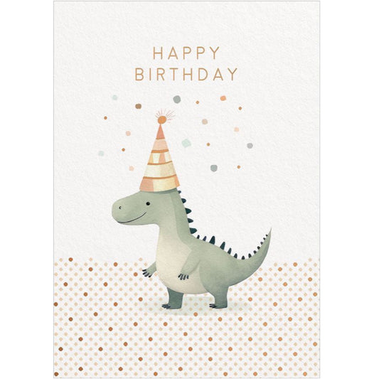 Happy Birthday Dinosaur Greeting Card