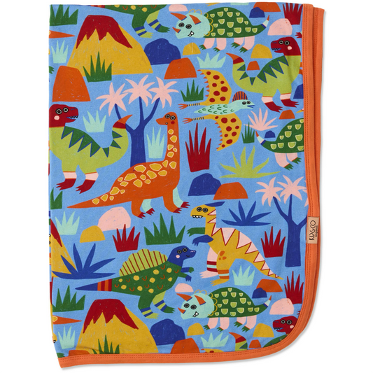 Dinosaur Roar Organic Cotton Snuggle Blanket