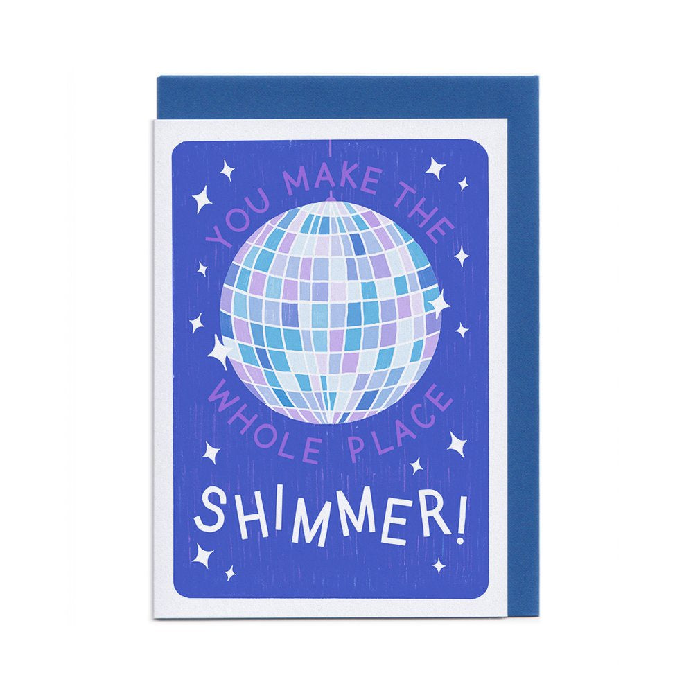 Disco Shimmer Greeting Card