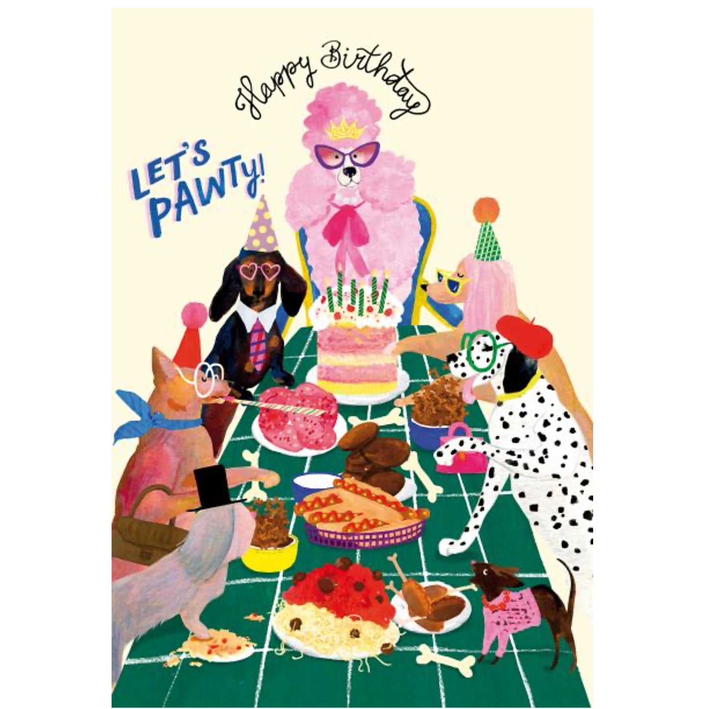 Birthday Dog Party Greeting Card