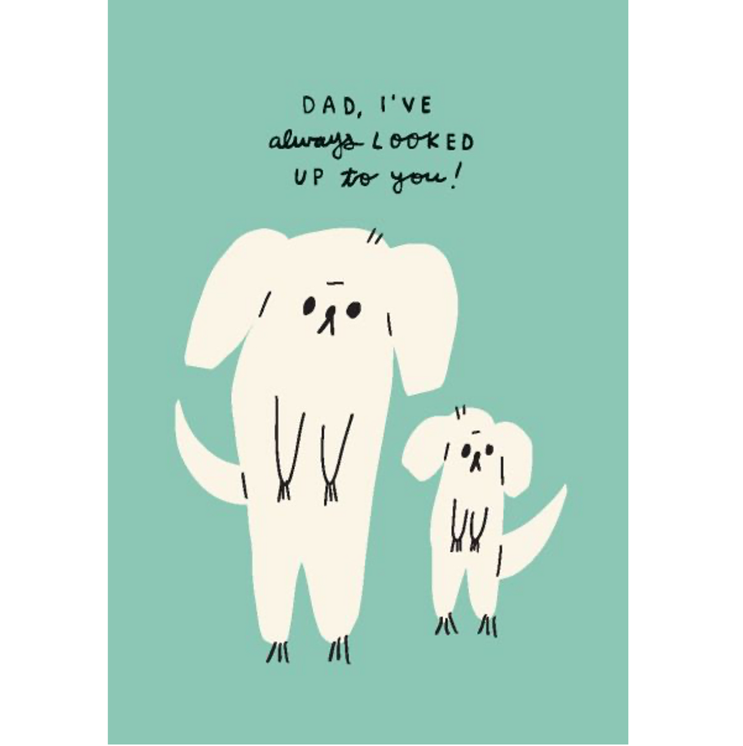 Dog & Puppy Greeting Card