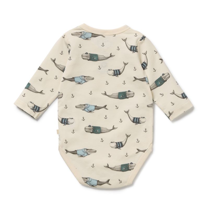Woolly Whales Organic Bodysuit