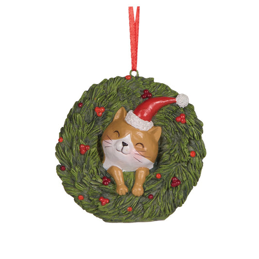 Festive Cat Hanging Decoration