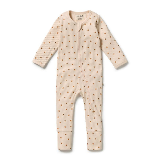 Little Lady Bugs Organic Zipsuit
